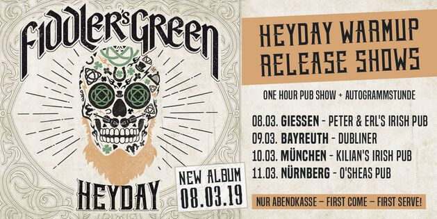 HEYDAY WARMUP RELEASE SHOWS