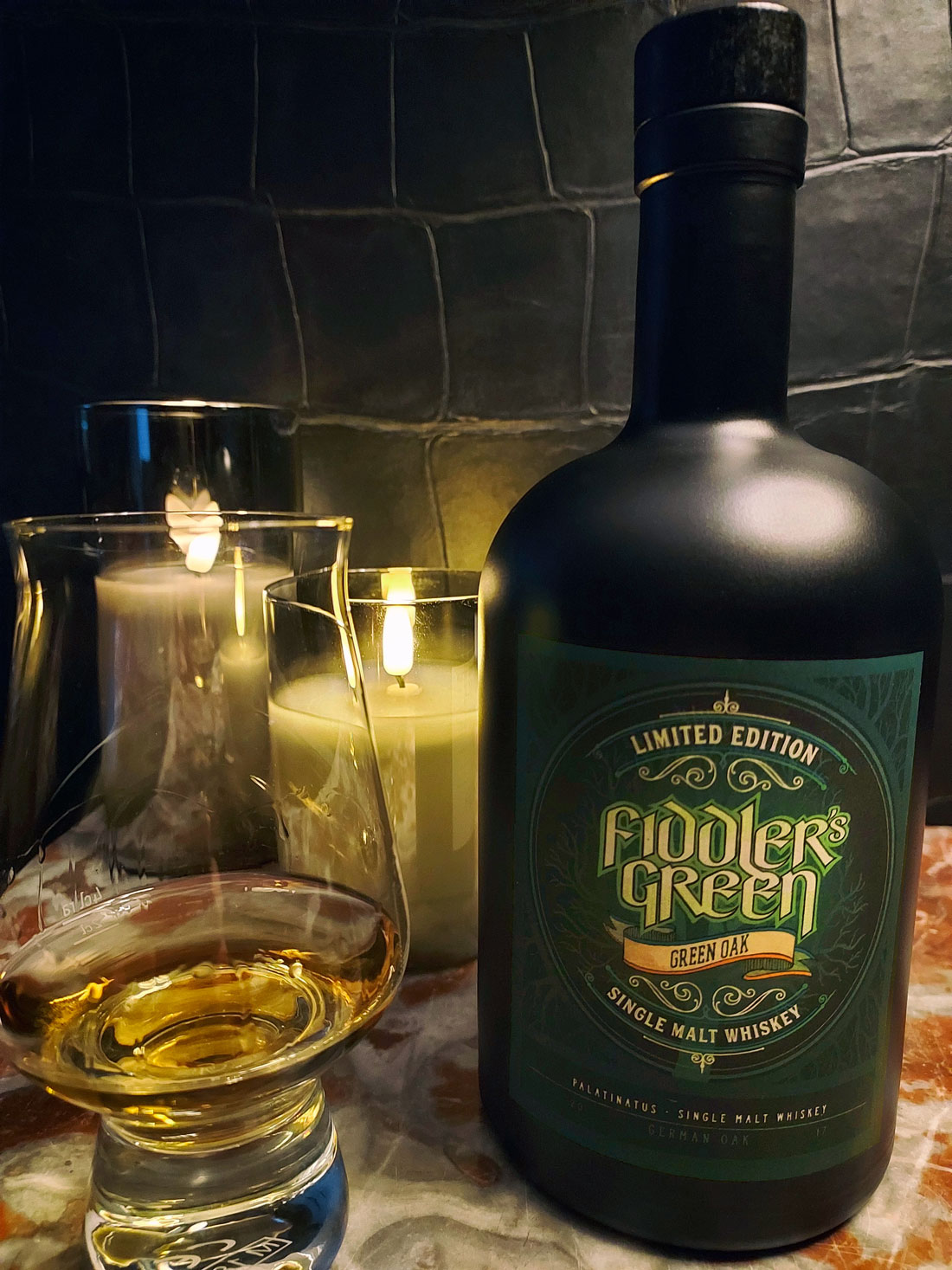 GREEN OAK - the FIDDLER'S GREEN Single Malt Whiskey!